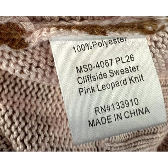 Show Me Your Mumu Sweater Small Retro Animal Print Statement Girly Cozy - Picture 7 of 7